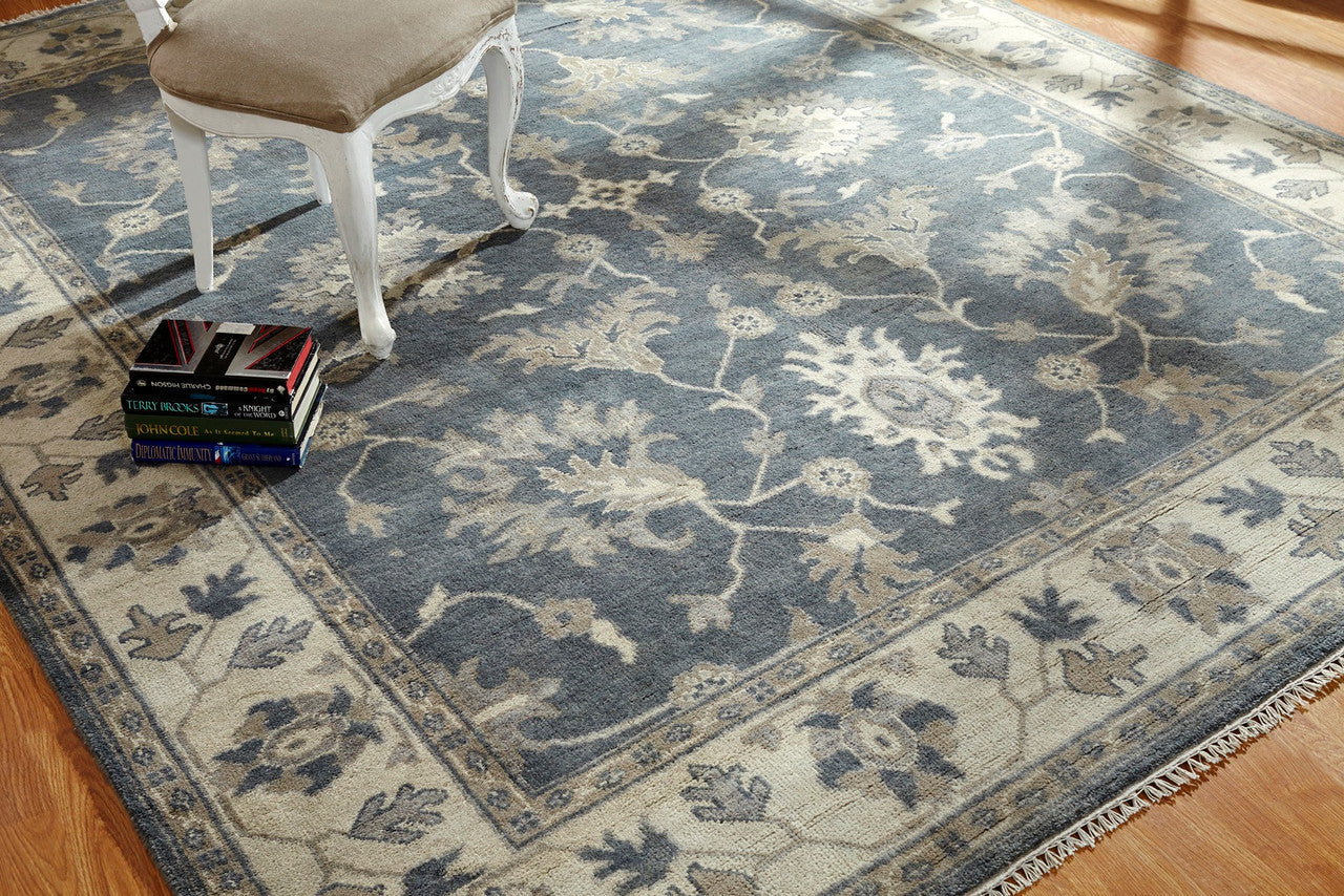 9' x 12' Transitional Hand-Knotted Wool rug, Rug #US1050