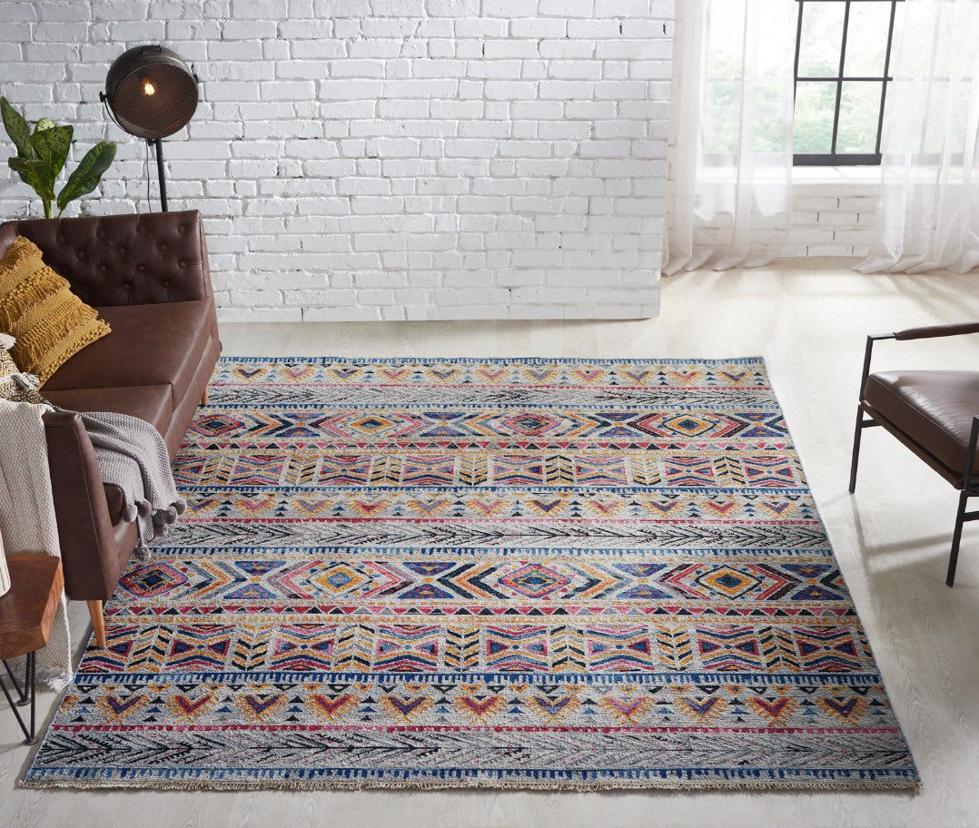 6' x 9' Transitional Hand-Knotted Wool rug, Rug #SK11890