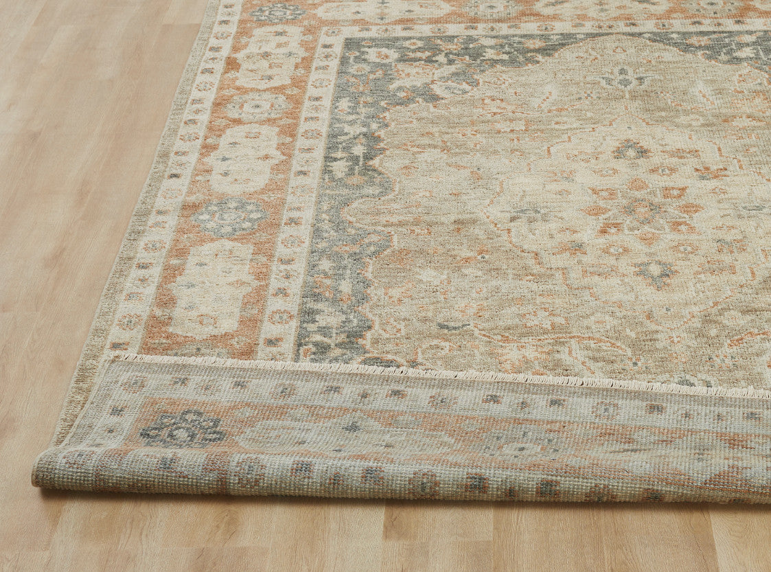 6' x 9' Oushak Hand-Knotted Wool rug, Rug #LL7580