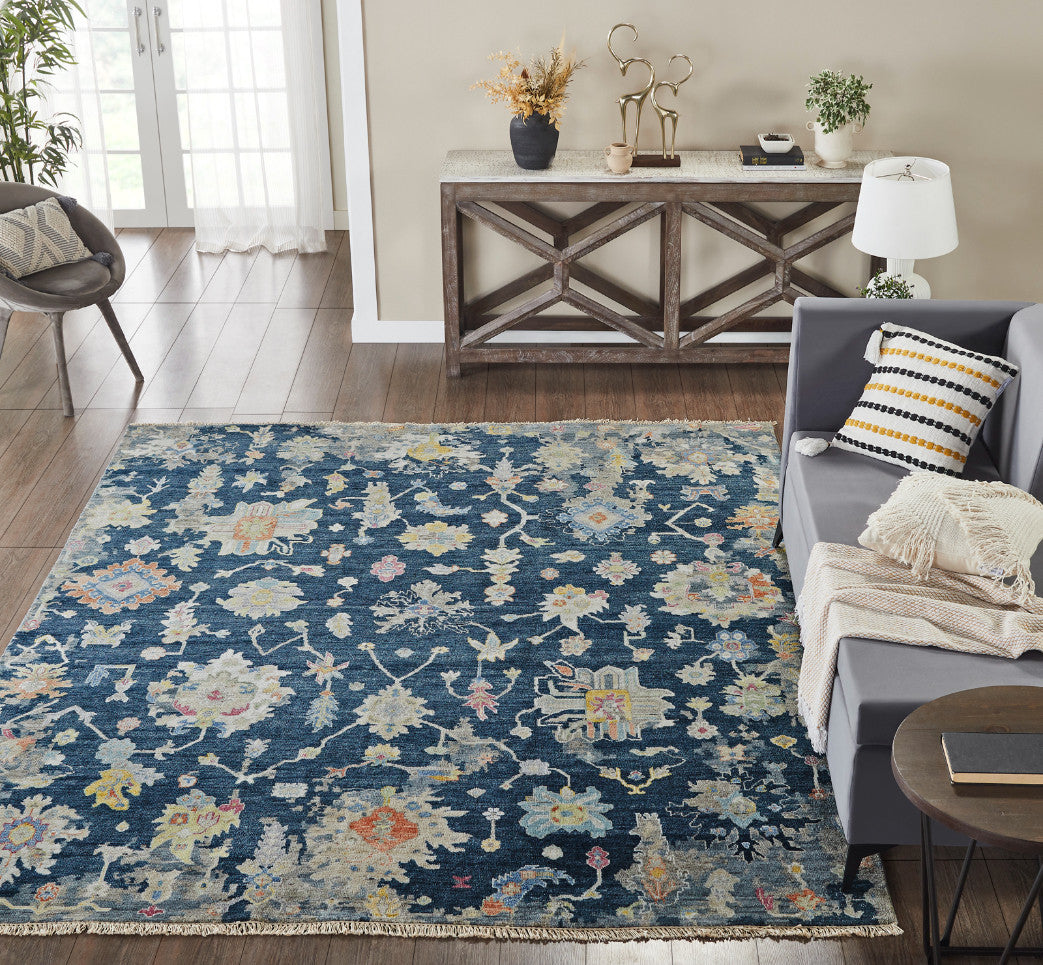 6' x 9' Oushak Hand-Knotted Silk rug, Rug #AK4290