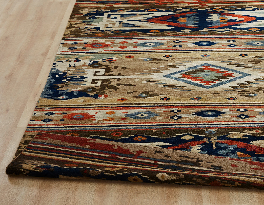 4' x 6' Southwestern Hand-Knotted Wool rug, Rug #MV7330