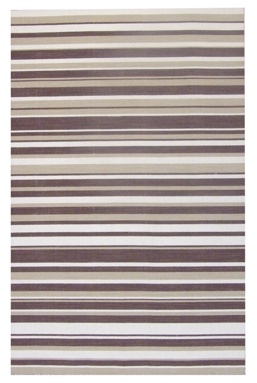 5x8 Coastal Hand-Knotted Wool rug, Rug #101-821