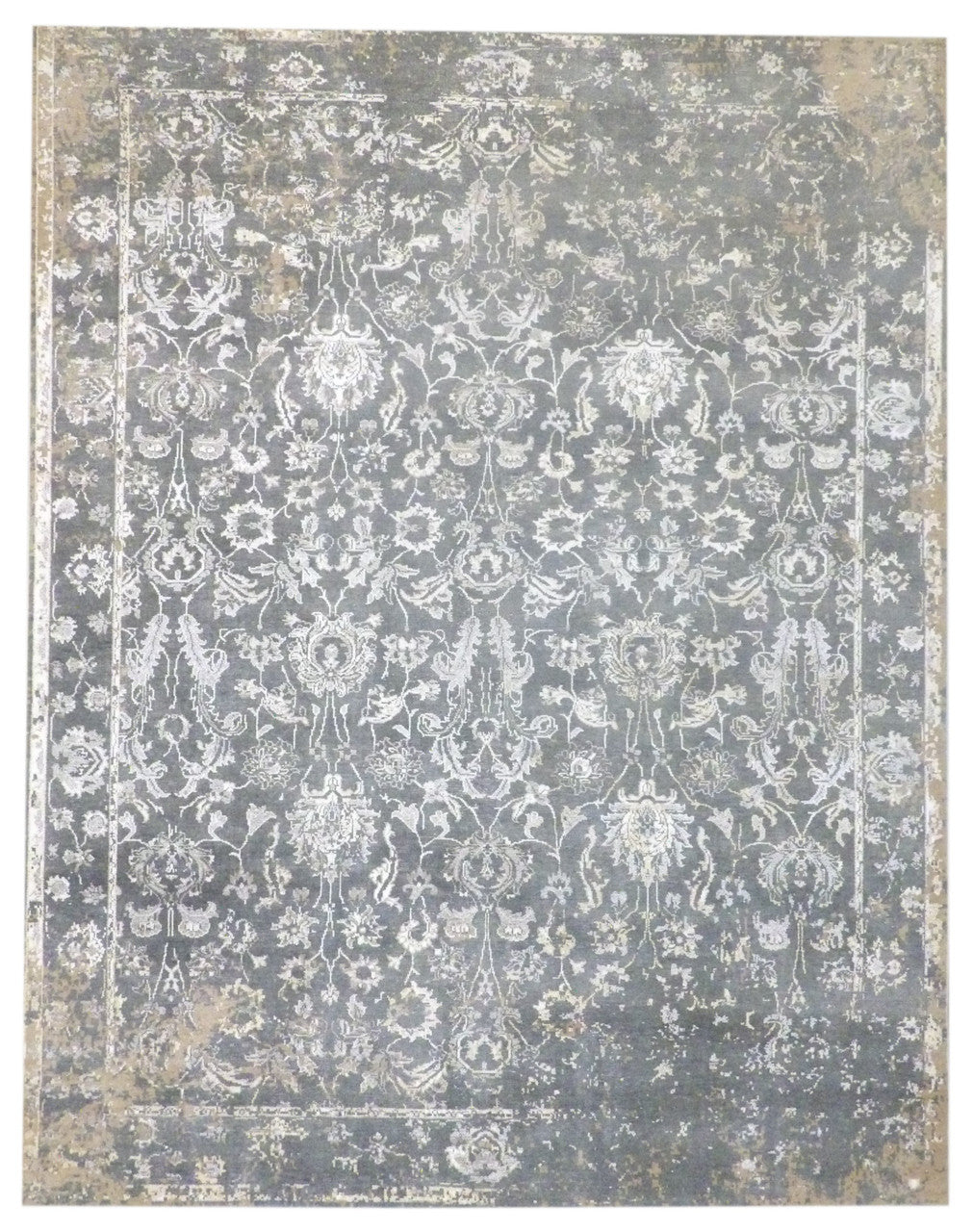 8x10 Vintage Hand-Knotted Silk rug, Rug #101-1013