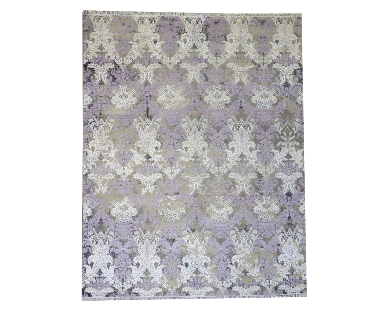 8x10 Transitional Hand-Knotted Silk rug, Rug #101-11182