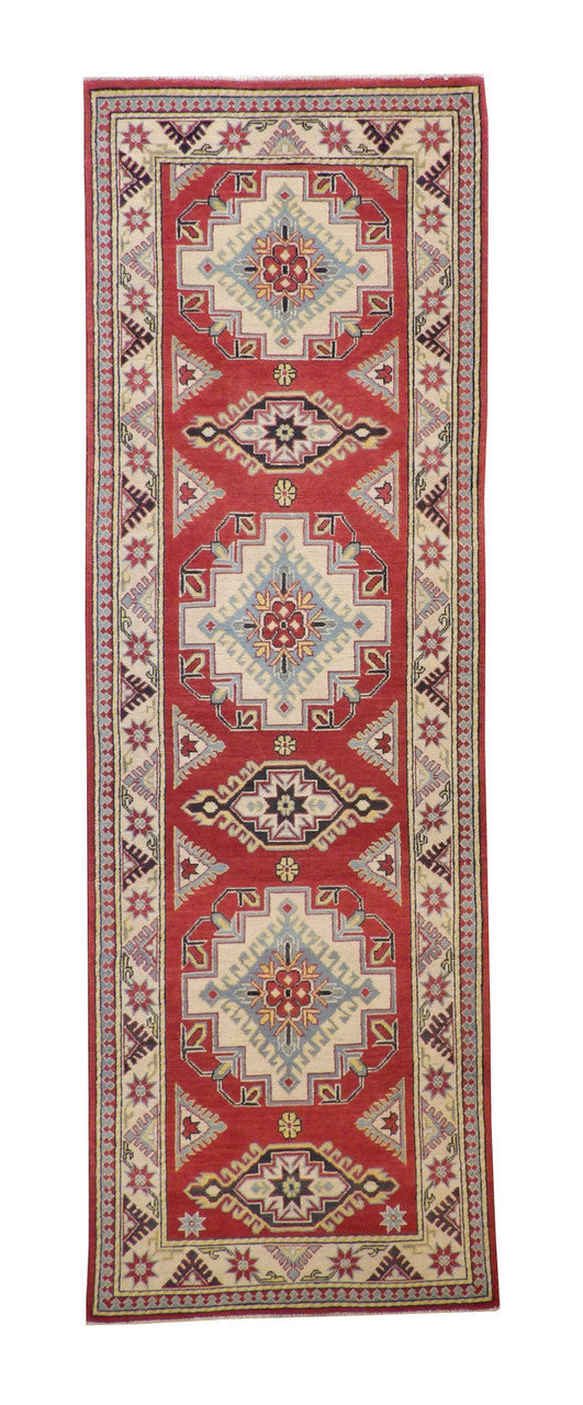 3x10 Tribal Hand-Knotted Wool rug, Rug #b146
