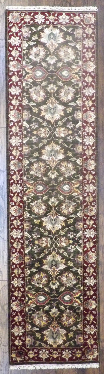 2x10 Traditional Hand-Knotted Silk rug, Rug #101-581