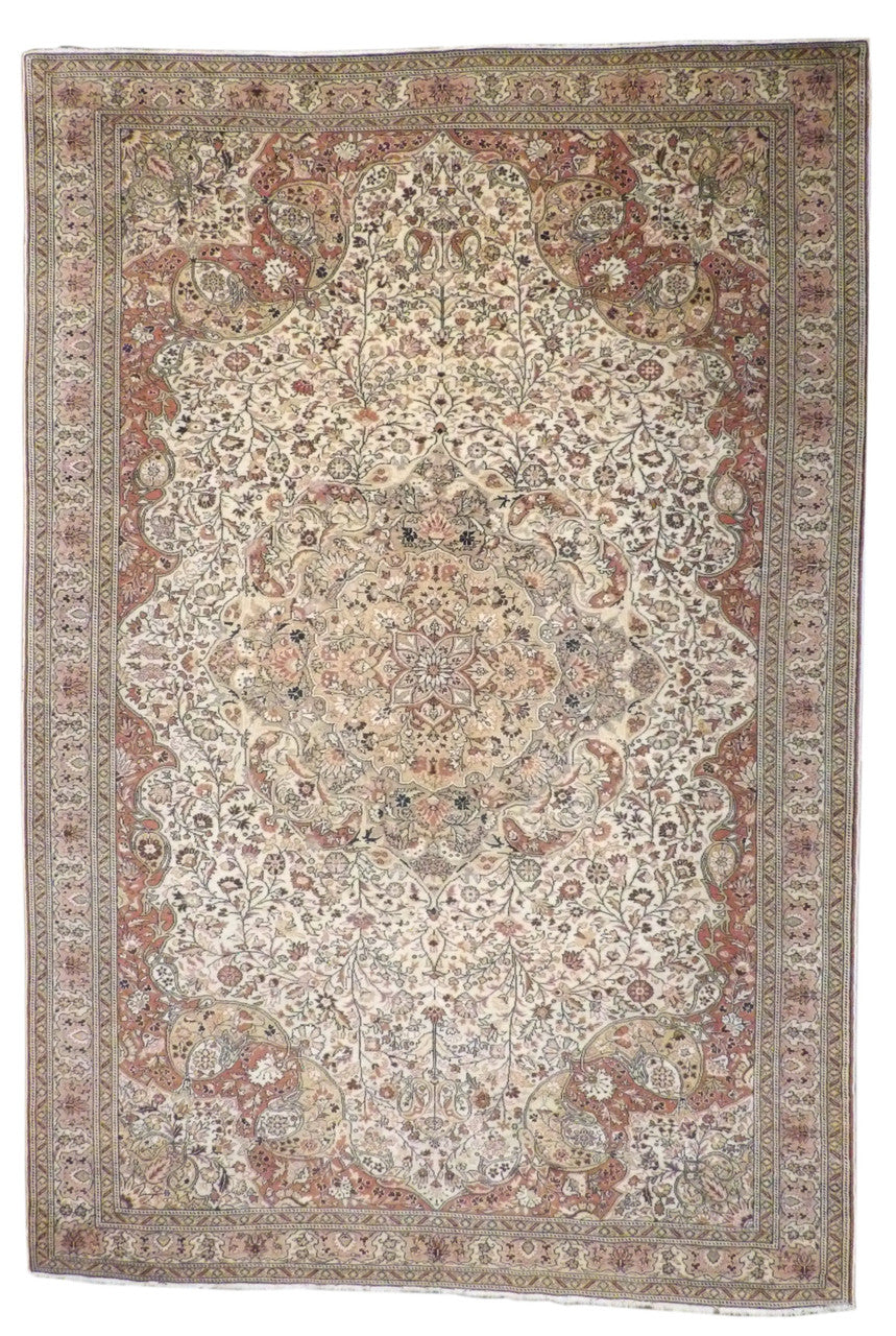 9x12 Antique Hand-Knotted Silk rug, Rug #101-246