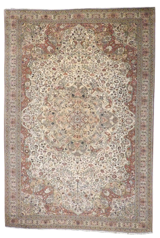 9x12 Antique Hand-Knotted Silk rug, Rug #101-246