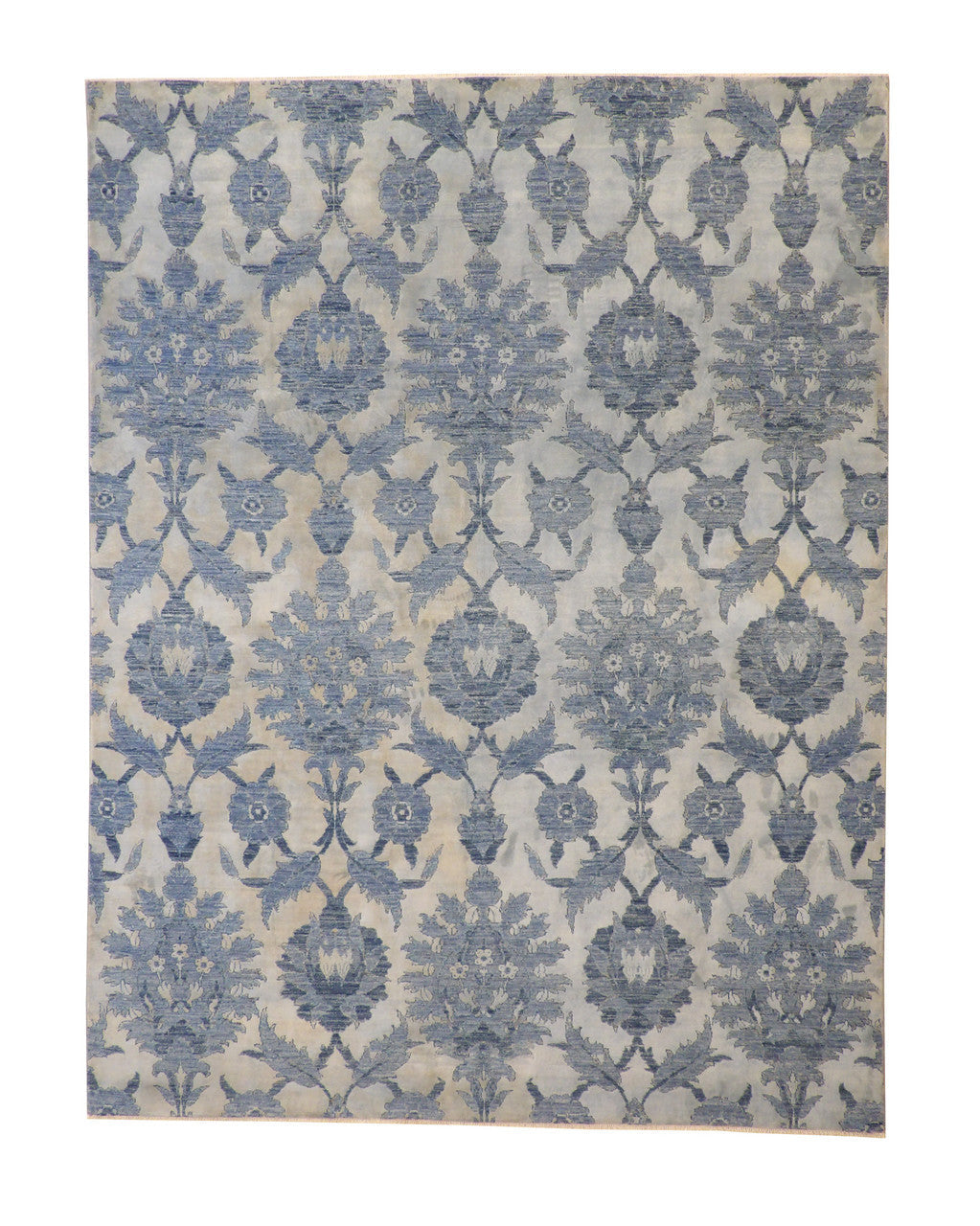 8x10 Ikat Hand-Knotted Silk rug, Rug #101-5046
