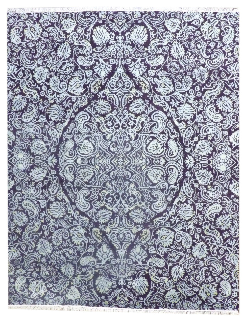 8x10 Traditional Hand-Knotted Silk rug, Rug #101-11178