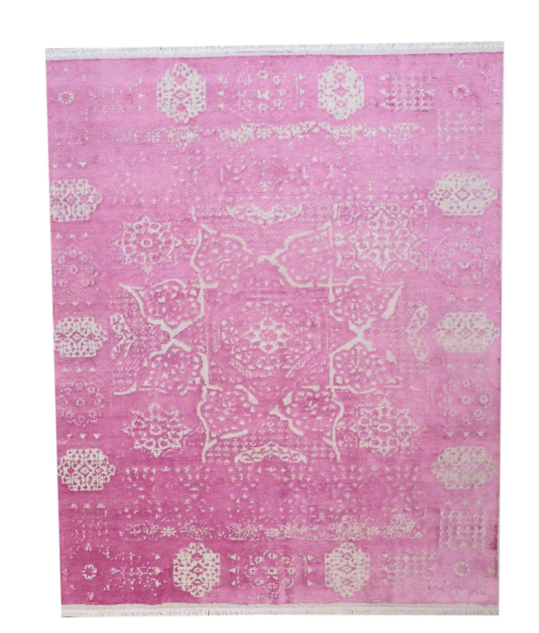 8x10 Modern Hand-Knotted Silk rug, Rug #101-11154