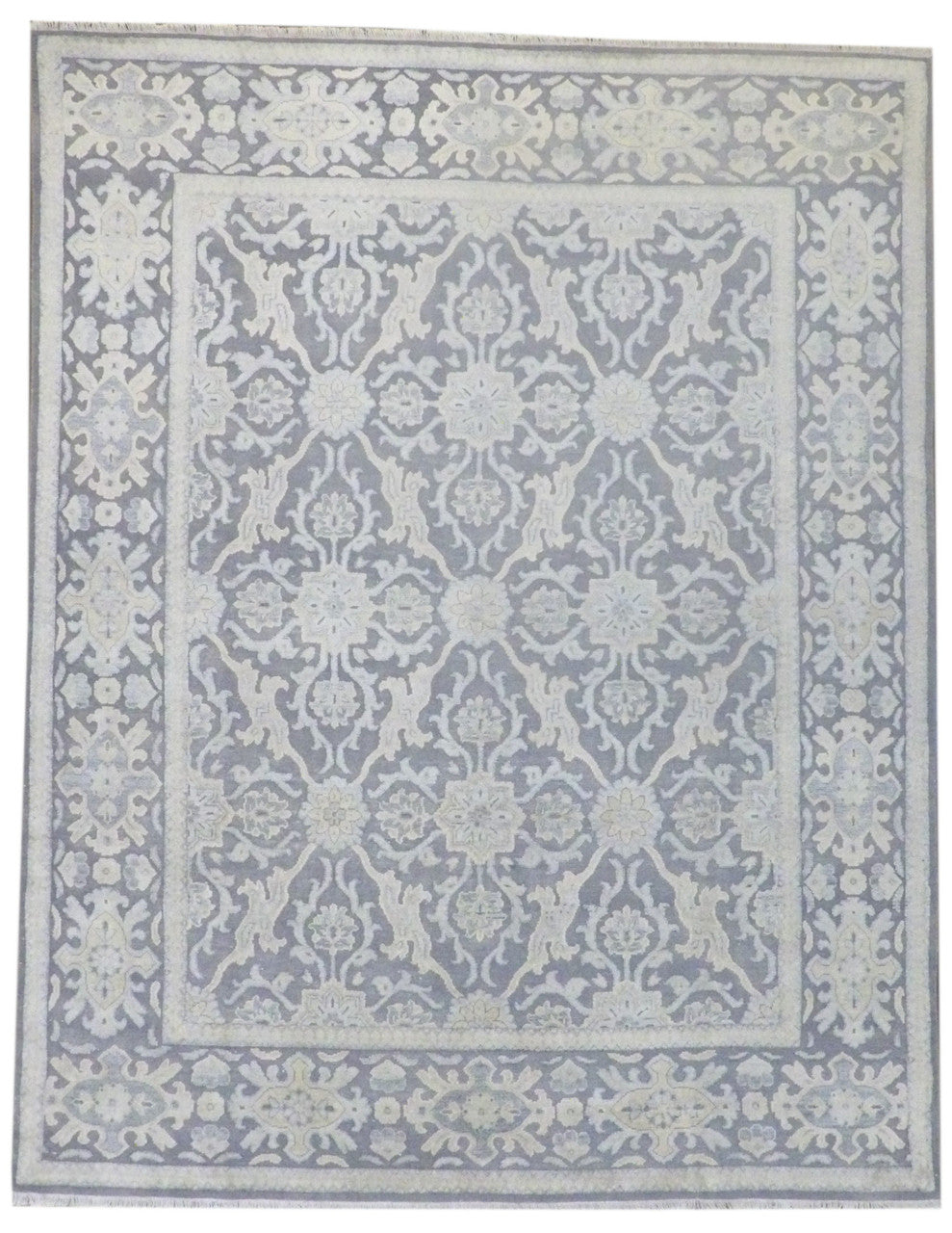 Tribal Hand-Knotted Silk rug, Rug #101-11362