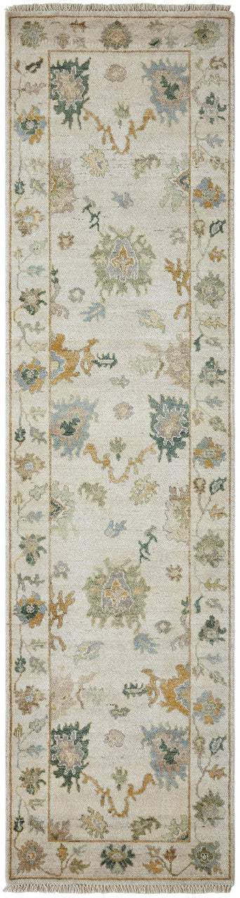 8' x 10' Oushak Hand-Knotted Silk rug, Rug #AA9050