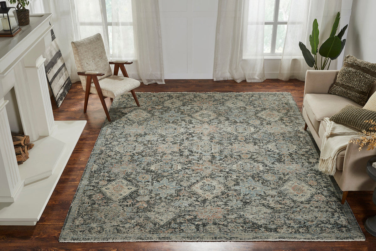 8' x 10' Transitional Hand-Knotted Wool rug, Rug #LR8090