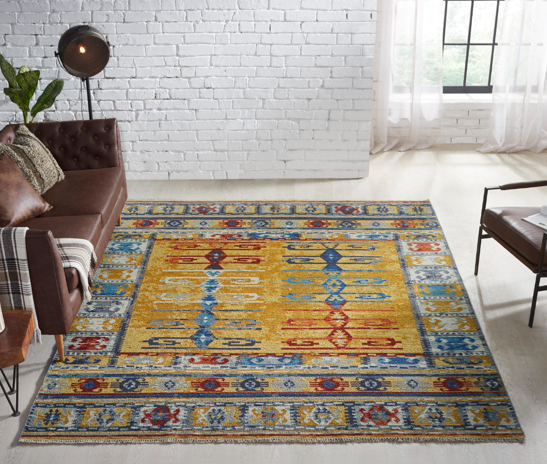 8' x 10' Transitional Hand-Knotted Wool rug, Rug #SK11860