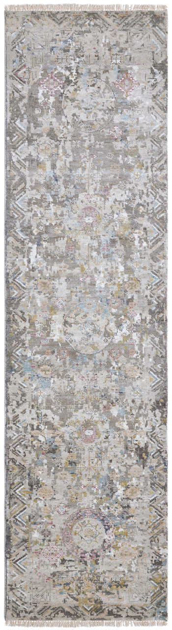 8' x 10' Transitional Hand-Knotted Silk rug, Rug #KH3450