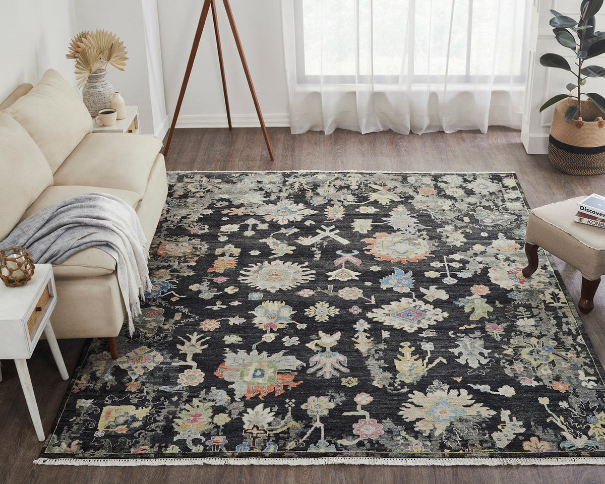 8' x 10' Oushak Hand-Knotted Silk rug, Rug #AK4260