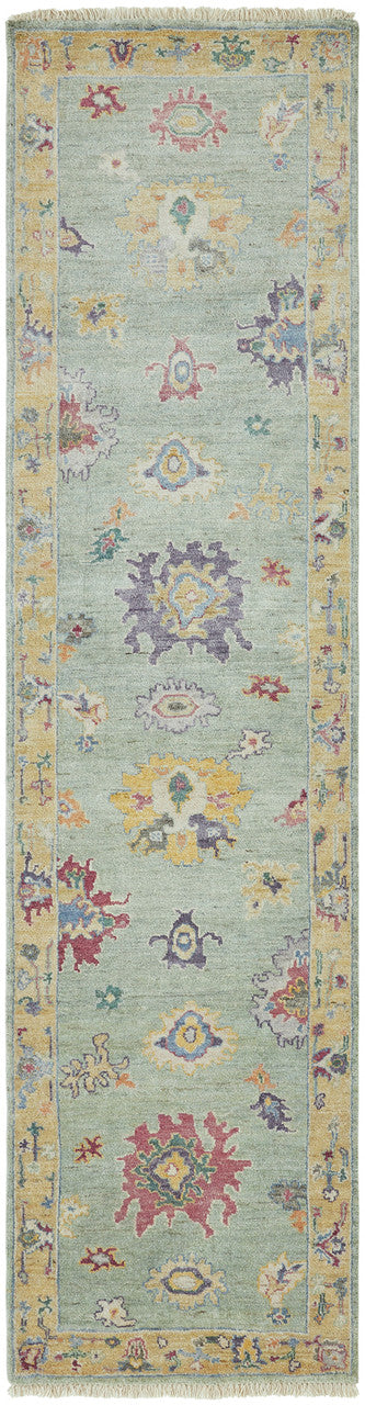 8' x 10' Oushak Hand-Knotted Silk rug, Rug #AA9020