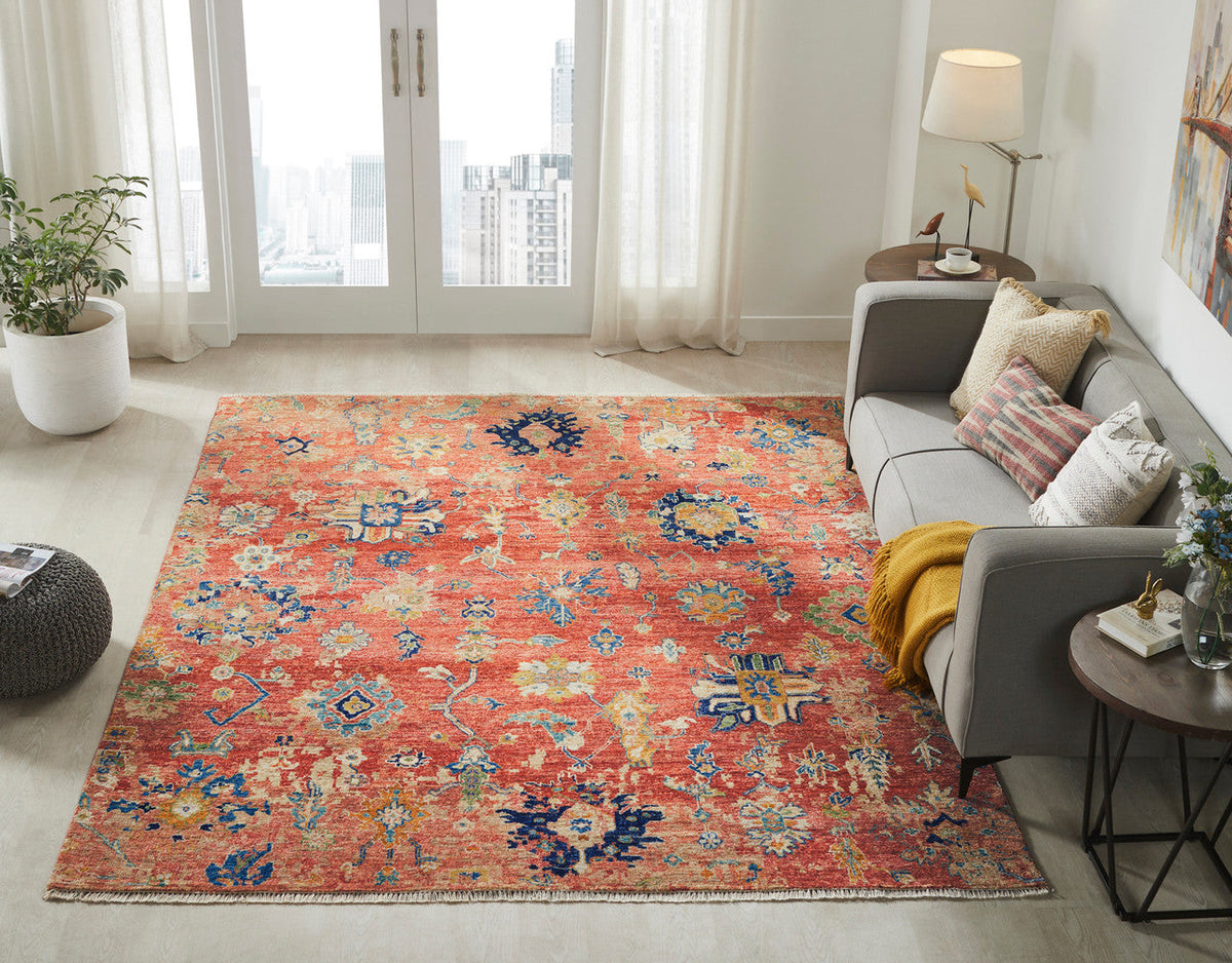 8' x 10' Transitional Hand-Knotted Wool rug, Rug #LA15000
