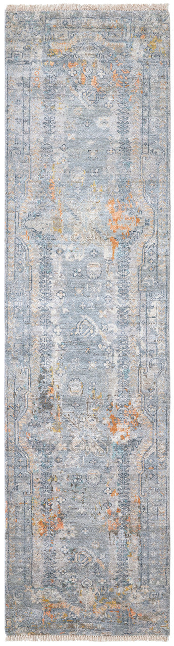 8' x 10' Transitional Hand-Knotted Silk rug, Rug #KH3460