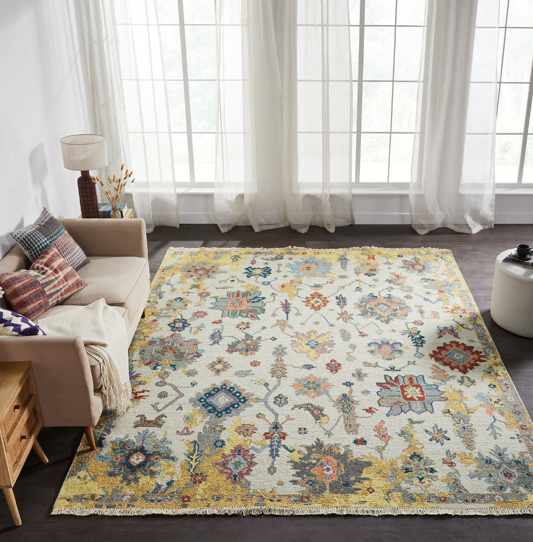 8' x 10' Transitional Hand-Knotted Wool rug, Rug #SK11830