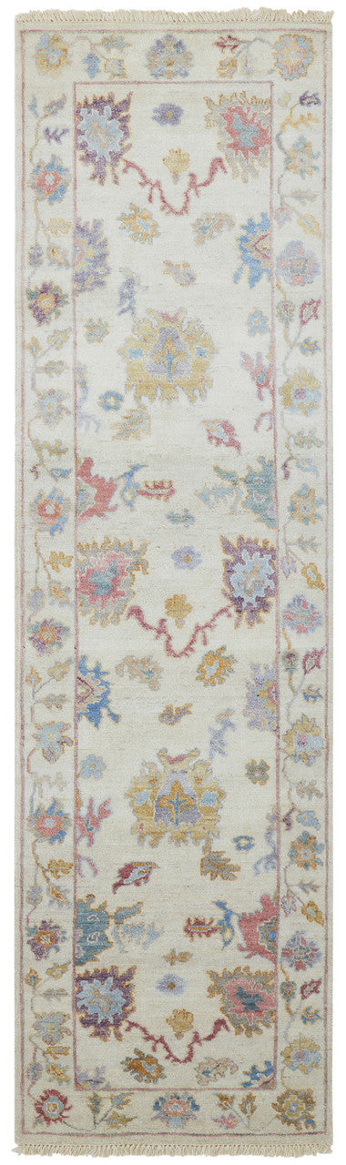 8' x 10' Oushak Hand-Knotted Silk rug, Rug #AA8990