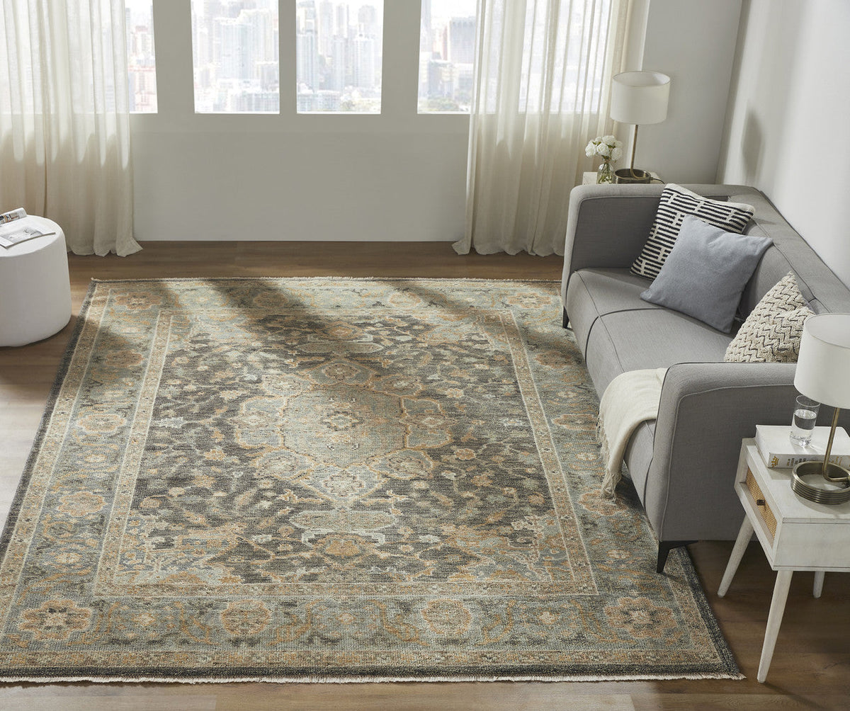 6' x 9' Oushak Hand-Knotted Wool rug, Rug #LL7600