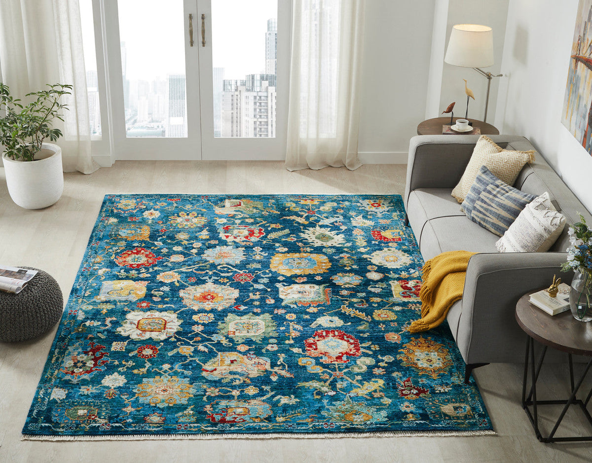 8' x 10' Transitional Hand-Knotted Wool rug, Rug #LA15030