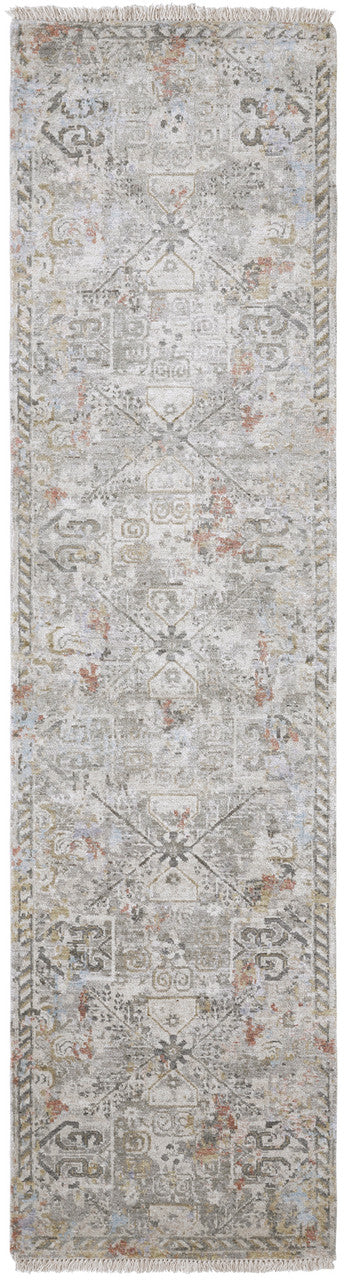 8' x 10' Transitional Hand-Knotted Silk rug, Rug #KH3480