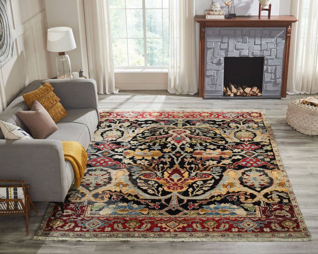 8' x 10' Transitional Hand-Knotted Silk rug, Rug #AM10110