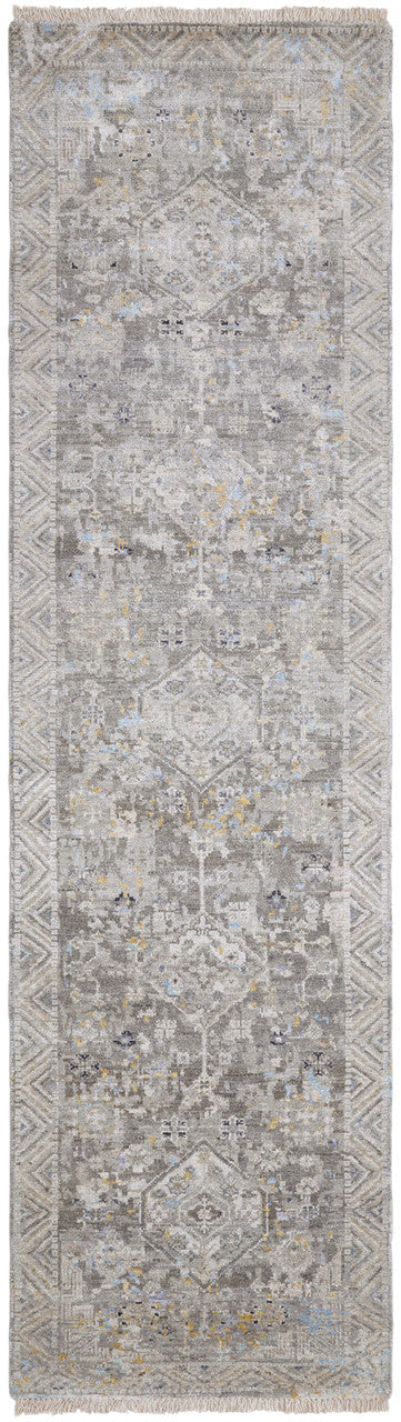 8' x 10' Transitional Hand-Knotted Silk rug, Rug #KH3500