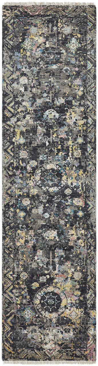 8' x 10' Transitional Hand-Knotted Silk rug, Rug #KH3510