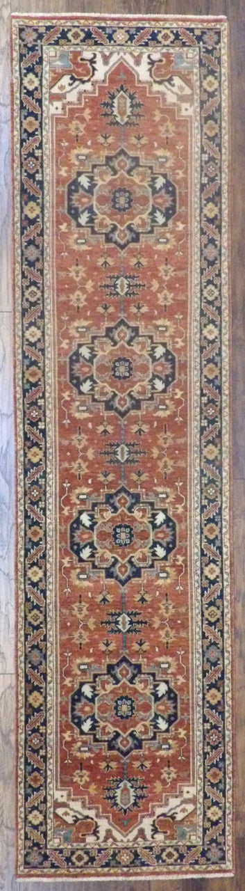2x10 Traditional Hand-Knotted Wool rug, Rug #101-590
