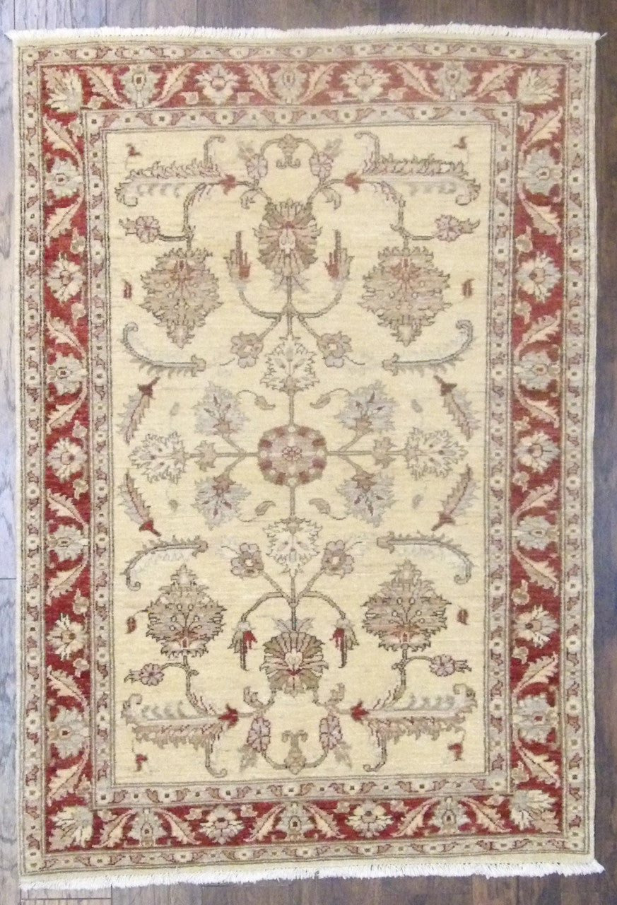 4x6 Oushak Hand-Knotted Wool rug, Rug #101-634