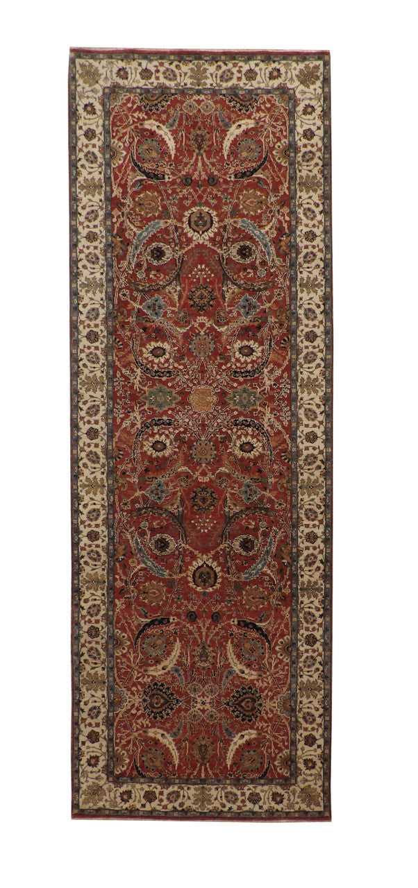 4x12 Traditional Hand-Knotted Wool rug, Rug #b143