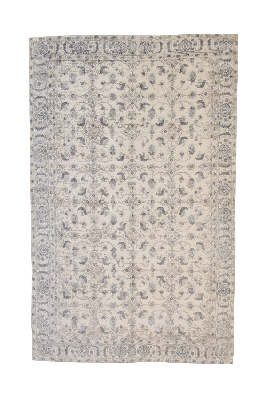 5x8 Modern Hand Loom Silk rug, Rug #101-5145