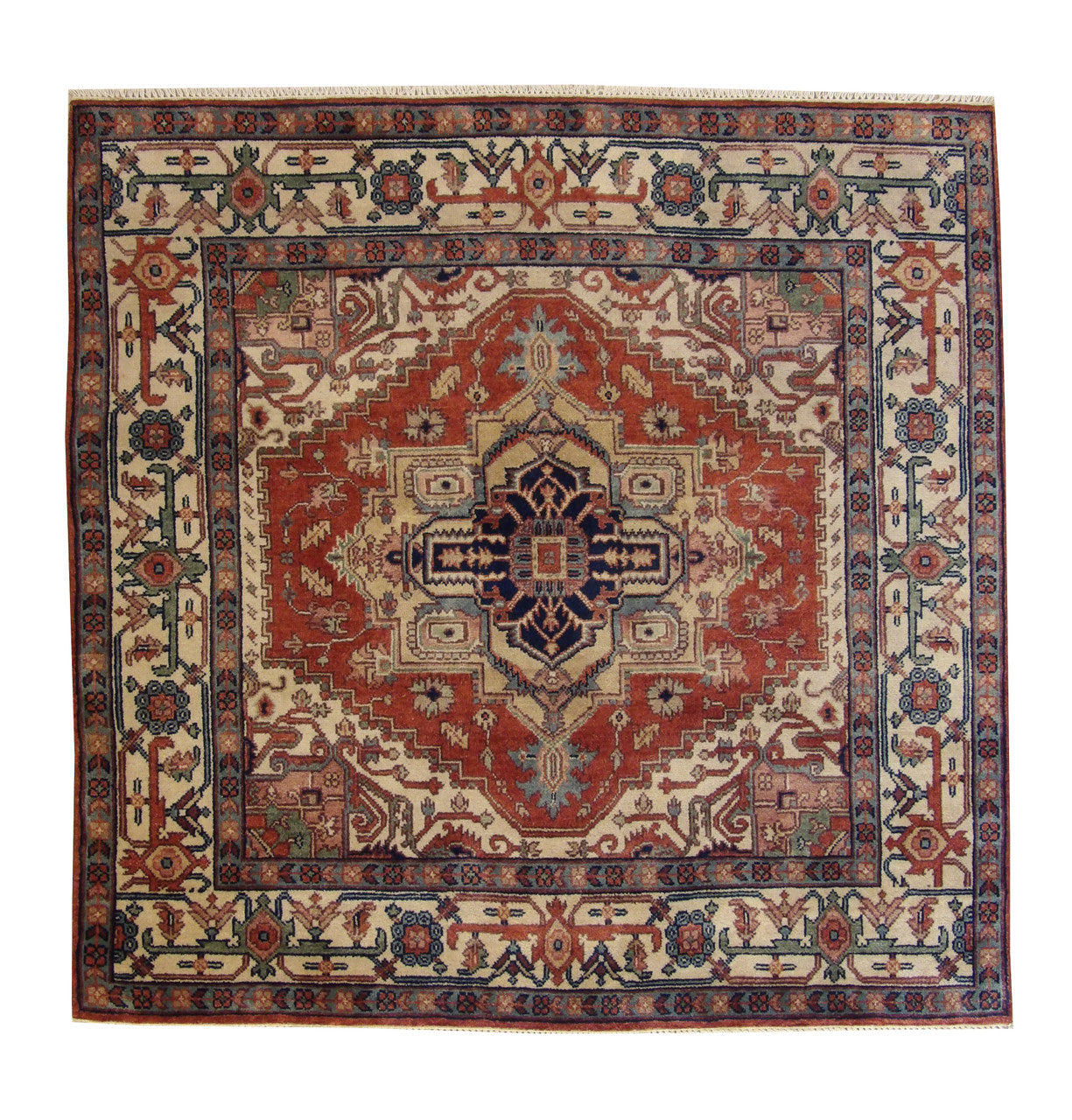 6x6 Tribal Hand-Knotted Wool rug, Rug #101-20094