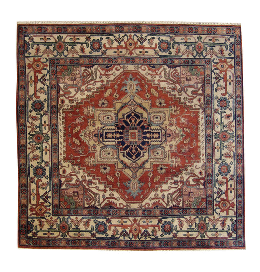 6x6 Tribal Hand-Knotted Wool rug, Rug #101-20094