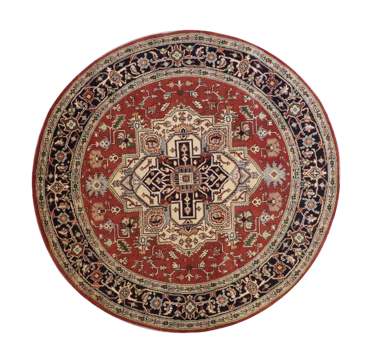 8x8 Tribal Hand-Knotted Wool rug, Rug #101-20270