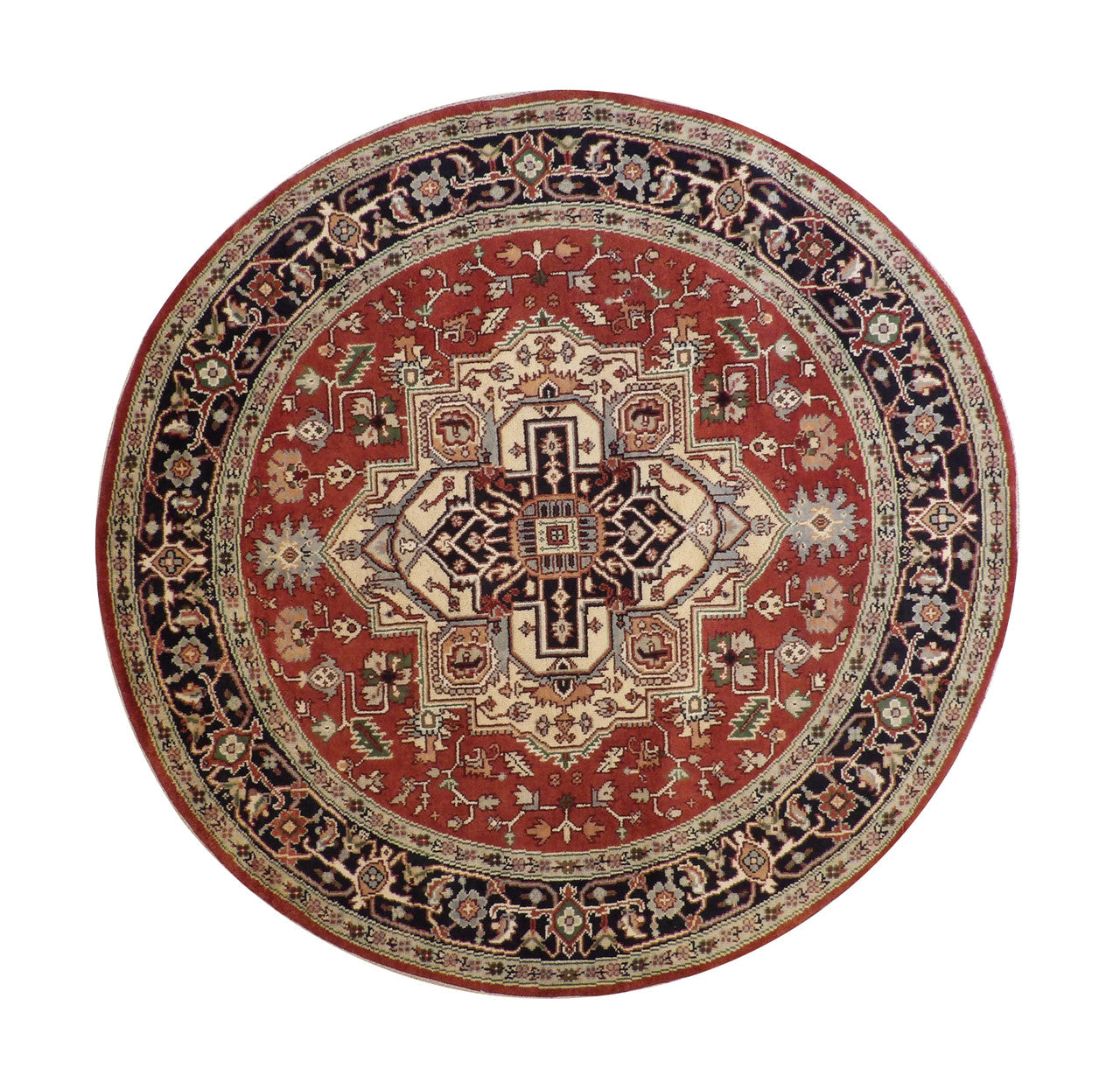 8x8 Tribal Hand-Knotted Wool rug, Rug #101-20270