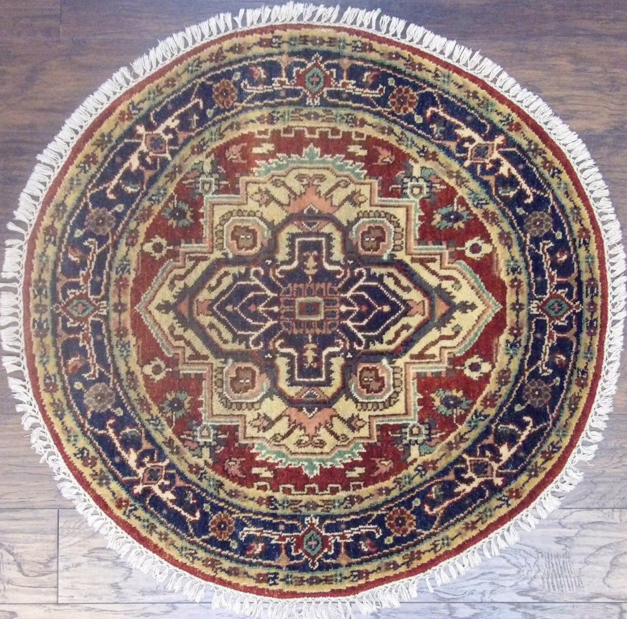 4x4 Tribal Hand-Knotted Wool rug, Rug #101-478
