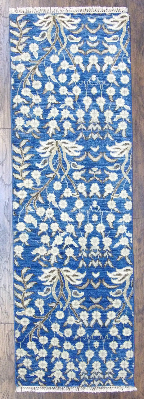 Transitional Hand-Knotted Wool rug, Rug #101-412