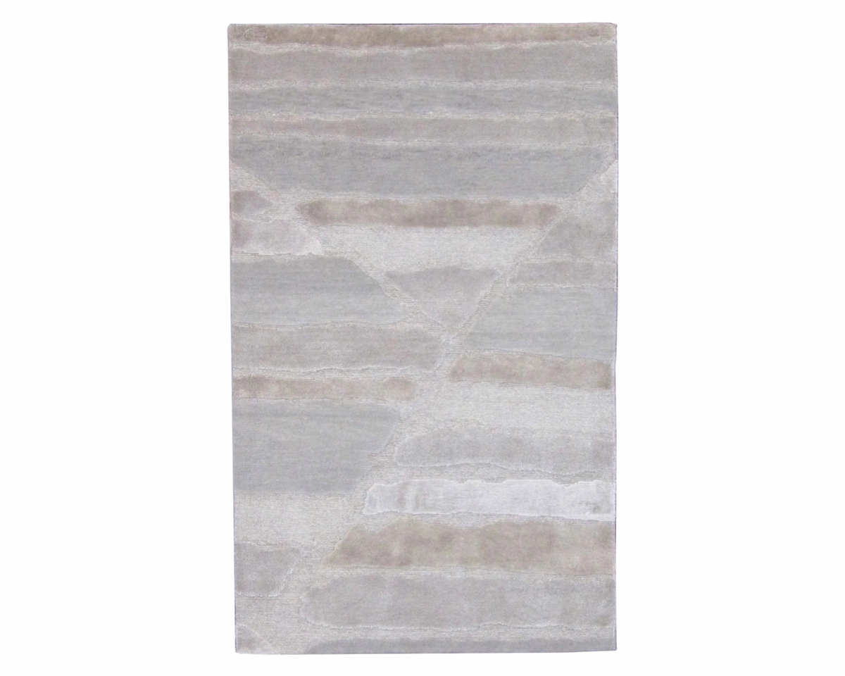 3x5 Modern Hand-Knotted Silk rug, Rug #101-160