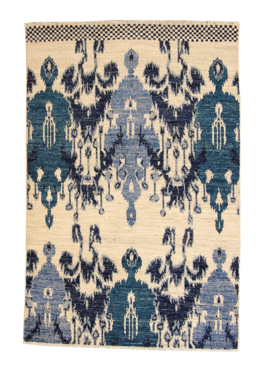 4x6 Moroccan Hand-Knotted Wool rug, Rug #101-2110
