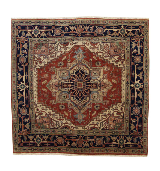 6x6 Tribal Hand-Knotted Wool rug, Rug #101-20095