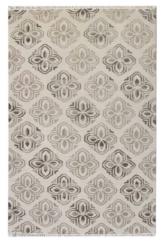 5x8 Coastal Hand-Knotted Wool rug, Rug #101-813