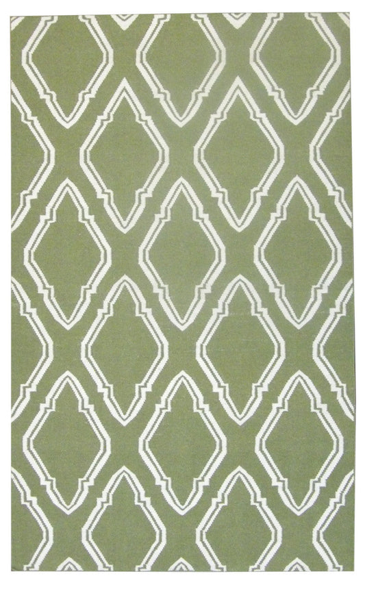 5x8 Coastal Hand-Knotted Wool rug, Rug #101-814