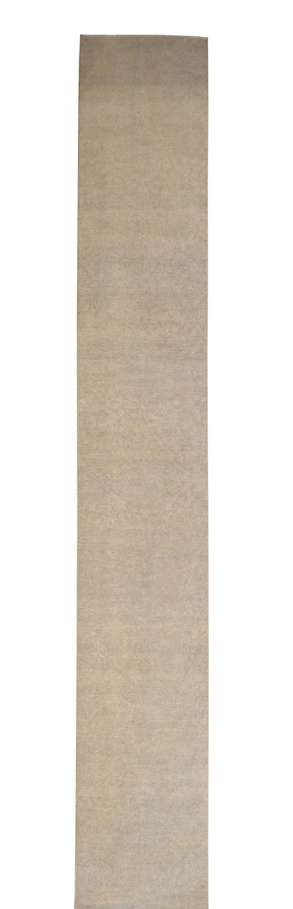 3x17 Oushak Hand-Knotted Silk rug, Rug #q5