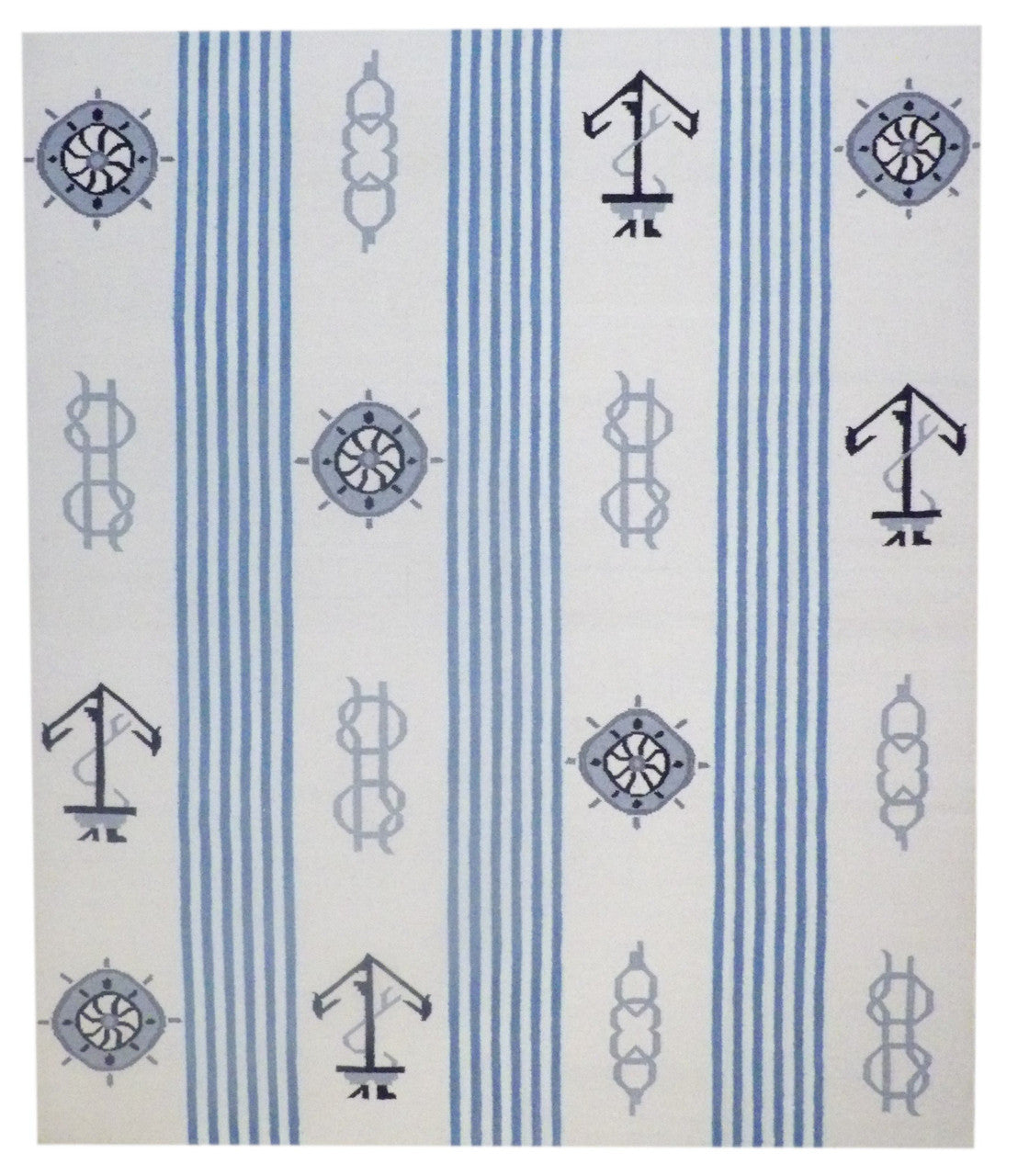 8x10 Coastal Hand-Knotted Wool rug, Rug #101-1086