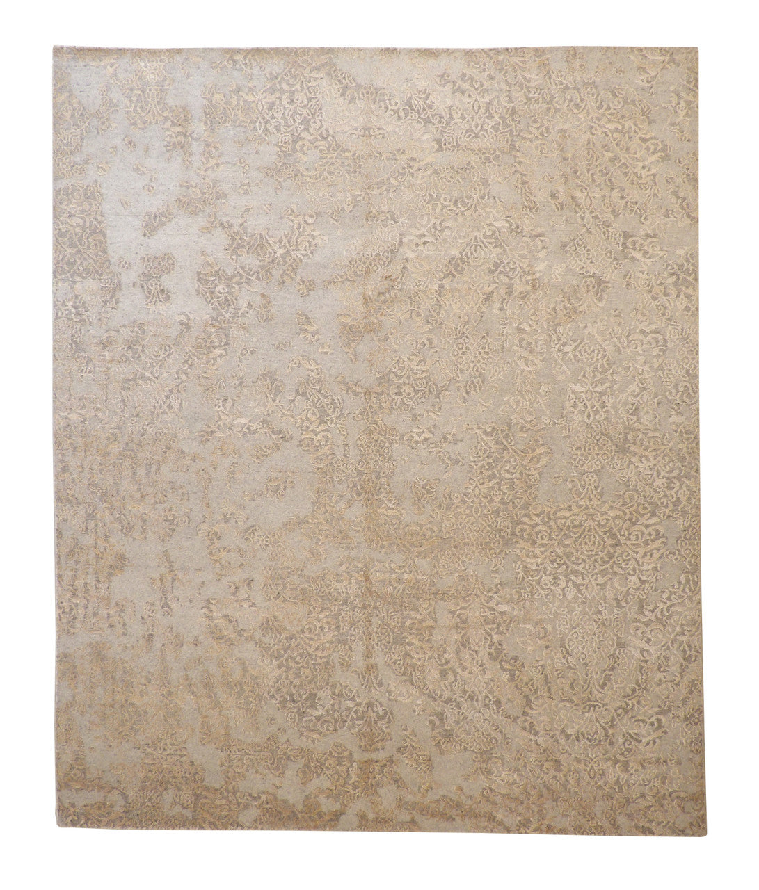 8x10 Transitional Hand-Knotted Silk rug, Rug #101-2014